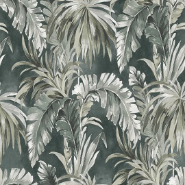 Tapeten als Design Vlies Tapete Palmen grün grau aus Berlin kaufen